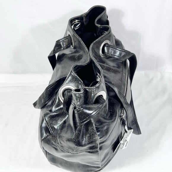 Vans Cool it Now Shoulder Tote Bag Large Black Braided Loop Handles Purse New - Picture 4 of 13